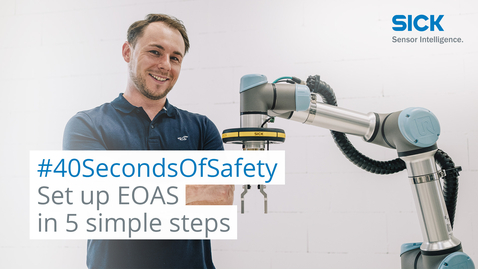Vorschaubild für #40SecondsOfSafety: How to Mount and Configure End-of-Arm-Safeguard in 5 Simple Steps