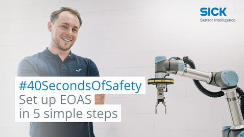 Vorschaubild für #40SecondsOfSafety: How to Mount and Configure End-of-Arm-Safeguard in 5 Simple Steps