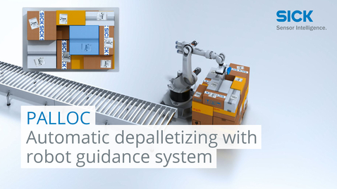 Vorschaubild für Automatic depalletizing with robot guidance system PALLOC