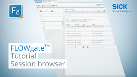 Vorschaubild für Tutorial: FLOWgate™ Session browser
