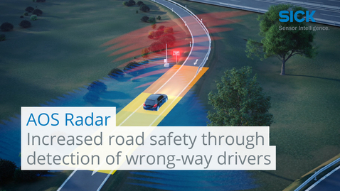 Vorschaubild für AOS Radar: Increased road safety through early detection of wrong-way drivers