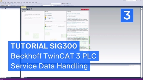 Thumbnail for Tutorial SIG300 – Beckhoff TwinCAT 3 PLC Integration (3/3) – Service Data Handling