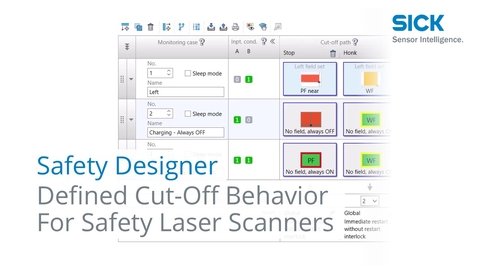 Vorschaubild für Tutorial Safety Designer: Defined Cut-Off Behavior For Safety Laser Scanners