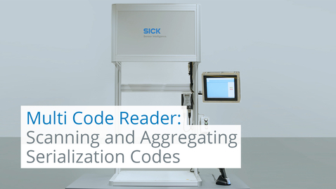 Vorschaubild für Multi Code Reader from SICK: scanning and aggregating serialization codes