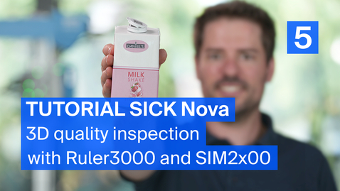 Thumbnail for Tutorial SICK Nova 3D (5/7): 3D quality inspection tools with Ruler3000 and SIM2x00