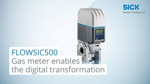 Vorschaubild für FLOWSIC500 from SICK: enables the digital transformation of the gas network operation
