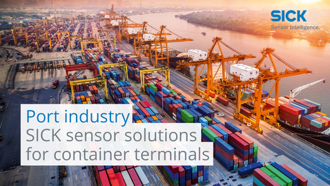 Vorschaubild für Port industry: Sensor solutions for container terminals