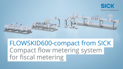 Vorschaubild für FLOWSKID600-compact: Compact flow metering system for fiscal metering from SICK