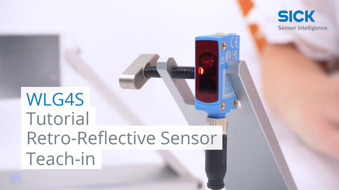 Vorschaubild für Tutorial WLG4S: Retro-Reflective Sensor, Teach-in