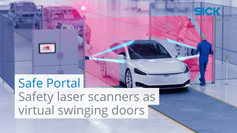 Vorschaubild für Safe Portal: Safety laser scanners as virtual swinging doors