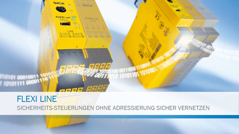 Vorschaubild für Flexi Line von SICK: Sicherheits-Steuerungen ohne Adressierung sicher vernetzen
