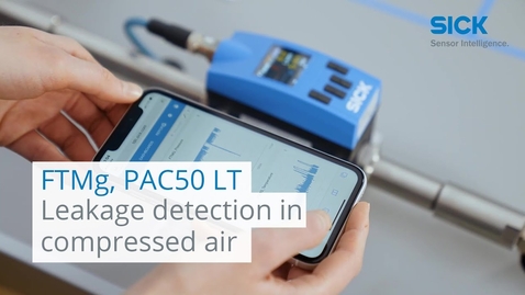 Vorschaubild für FTMg and PAC50 LT from SICK: Leakage detection in compressed air