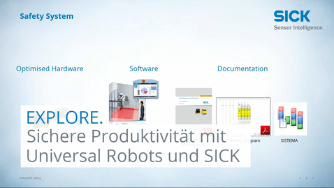 Vorschaubild für Explore - 2021: Sichere Produktivität mit Universal Robots und SICK