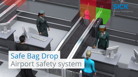 Vorschaubild für Safe Bag Drop airport safety system from SICK