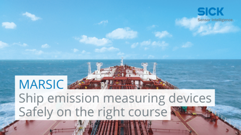 Vorschaubild für MARSIC ship emission measuring device from SICK