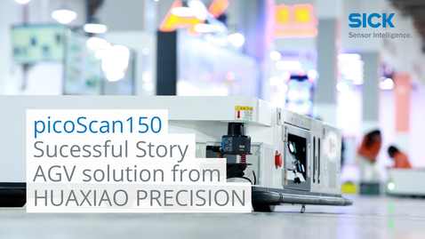 Vorschaubild für Sucessful story_HUAXIAO AGV solution with SICK picoScan150