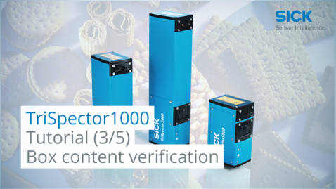 Vorschaubild für Tutorial TriSpector1000 3D vision sensor from SICK: (Part 3): Box content verification
