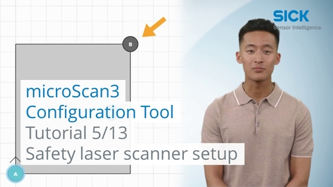 Vorschaubild für Tutorial Config Tool ABB (5/13): Set up the microScan3 safety laser scanners