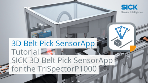 Vorschaubild für Tutorial SICK 3D Belt Pick SensorApp