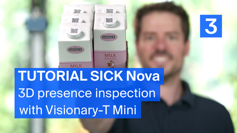 Thumbnail for Tutorial SICK Nova 3D (3/7): 3D presence inspection tools with Visionary-T Mini