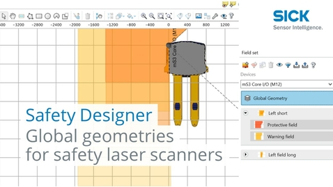 Vorschaubild für Tutorial Safety Designer: Global geometries for safety laser scanners