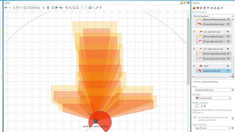 Vorschaubild für nanoScan3: Field configuration with the Safety Designer