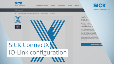 Vorschaubild für SICK ConnectX (Windows, Linux &amp; Docker) IO-Link configuration example