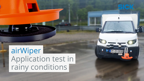 Vorschaubild für airWiper Kit outdoorScan3 demonstrates effectiveness in SICK’s Outdoor Technology Center