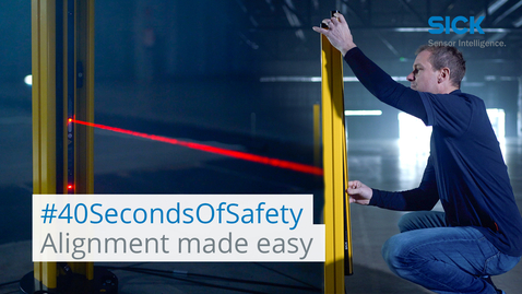 Vorschaubild für #40SecondsOfSafety: Easy alignment of the deTem safety light-beam sensor