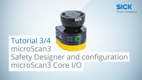 Vorschaubild für Tutorial microScan3 (Part 3.1/4):  Safety Designer and configuration