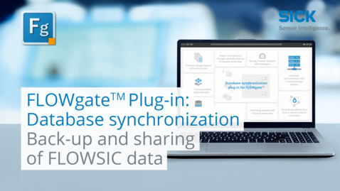 Vorschaubild für FLOWgate™ plug-in: Database synchronization – Back-up and sharing of FLOWSIC data