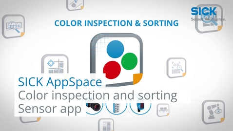 Vorschaubild für Color Inspection and Sorting: SICK AppSpace SensorApp for Sensor Integration Machine