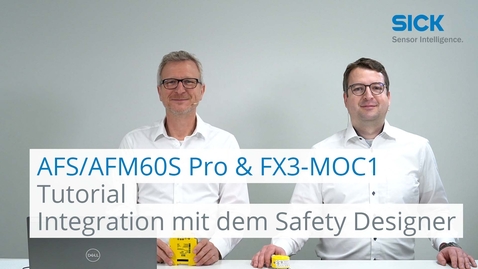 Vorschaubild für Tutorial: Integration des AFS/AFM60S Pro in das Safe Motion Control Modul FX3-MOC1