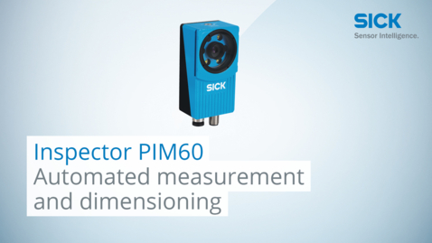 Vorschaubild für Inspector PIM60 from SICK: Automated measurement and dimensioning