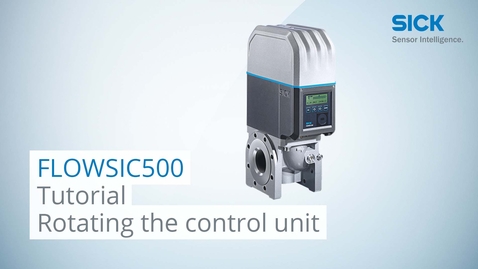 Vorschaubild für Tutorial: Rotating the control unit of the FLOWSIC500 gas meter