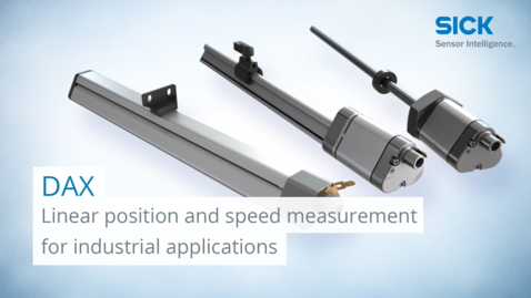Vorschaubild für DAX - Linear position and speed measurement for industrial applications