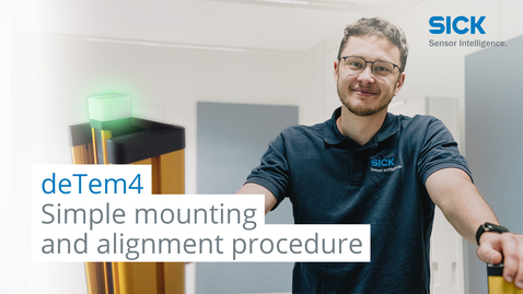 Vorschaubild für Tutorial deTem4: How to mount and align the deTem safety light-beam sensor