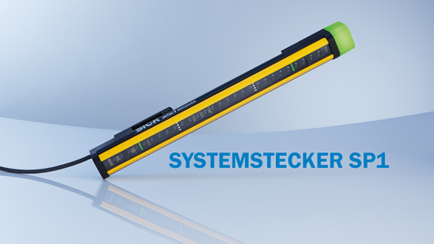 Vorschaubild für Sicherheits-Lichtvorhang deTec4: Systemstecker SP1 - Weil wir Sicherheit weiterdenken