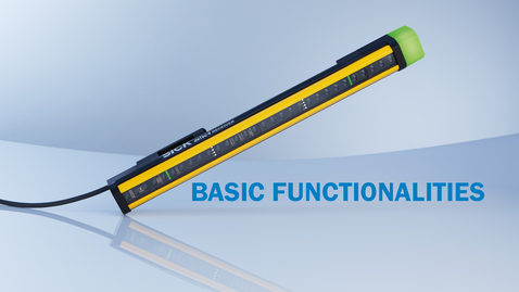 Vorschaubild für Safety light curtain deTec4: Basic functionalities - We take safety to the next level