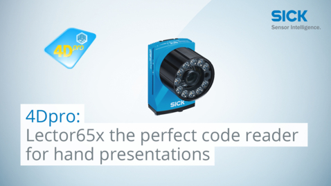 Vorschaubild für 4Dpro: Lector65x, the perfect code reader for hand presentations
