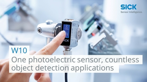 Vorschaubild für W10 - One photoelectric sensor, countless object detection applications