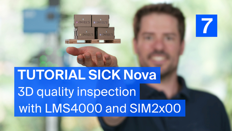 Thumbnail for Tutorial SICK Nova 3D (7/7): 3D quality inspection tools with LMS4000 and SIM2x00
