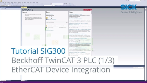 Vorschaubild für Tutorial SIG300 – Beckhoff TwinCAT 3 PLC Environment (1/3) – EtherCAT Device Integration