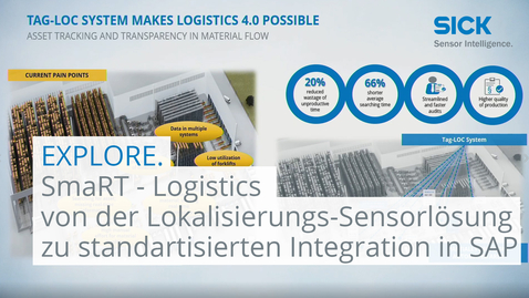 Vorschaubild für Explore - 2021: SmaRT-Logistics - von der Sensorlösung zur standardisierten Integration in SAP