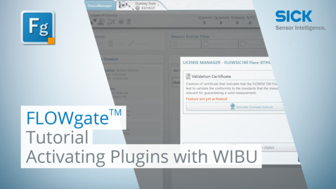 Vorschaubild für Tutorial: FLOWgate™ Activating Plugins with WIBU