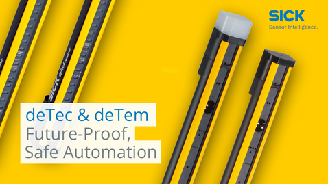Vorschaubild für Future-Proof Automation: Discover the deTec Safety Light Curtain and the deTem Light-Beam Sensor