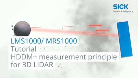 Vorschaubild für Tutorial HDDM+ measurement principle for 3D LiDAR MRS1000 &amp; 2D LiDAR LMS1000