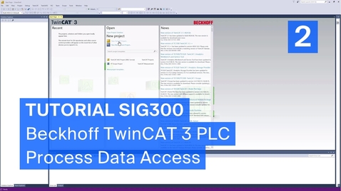 Thumbnail for Tutorial SIG300 – Beckhoff TwinCAT 3 PLC Integration (2/3) – Process Data Access