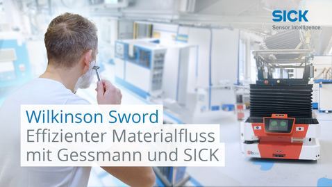 Vorschaubild für Effiziente Materialfluss-Automatisierung bei Wilkinson Sword mit SICK, Gessmann und dem GESSbot 350