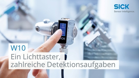 Vorschaubild für W10 - Ein Lichttaster, zahlreiche Detektionsaufgaben